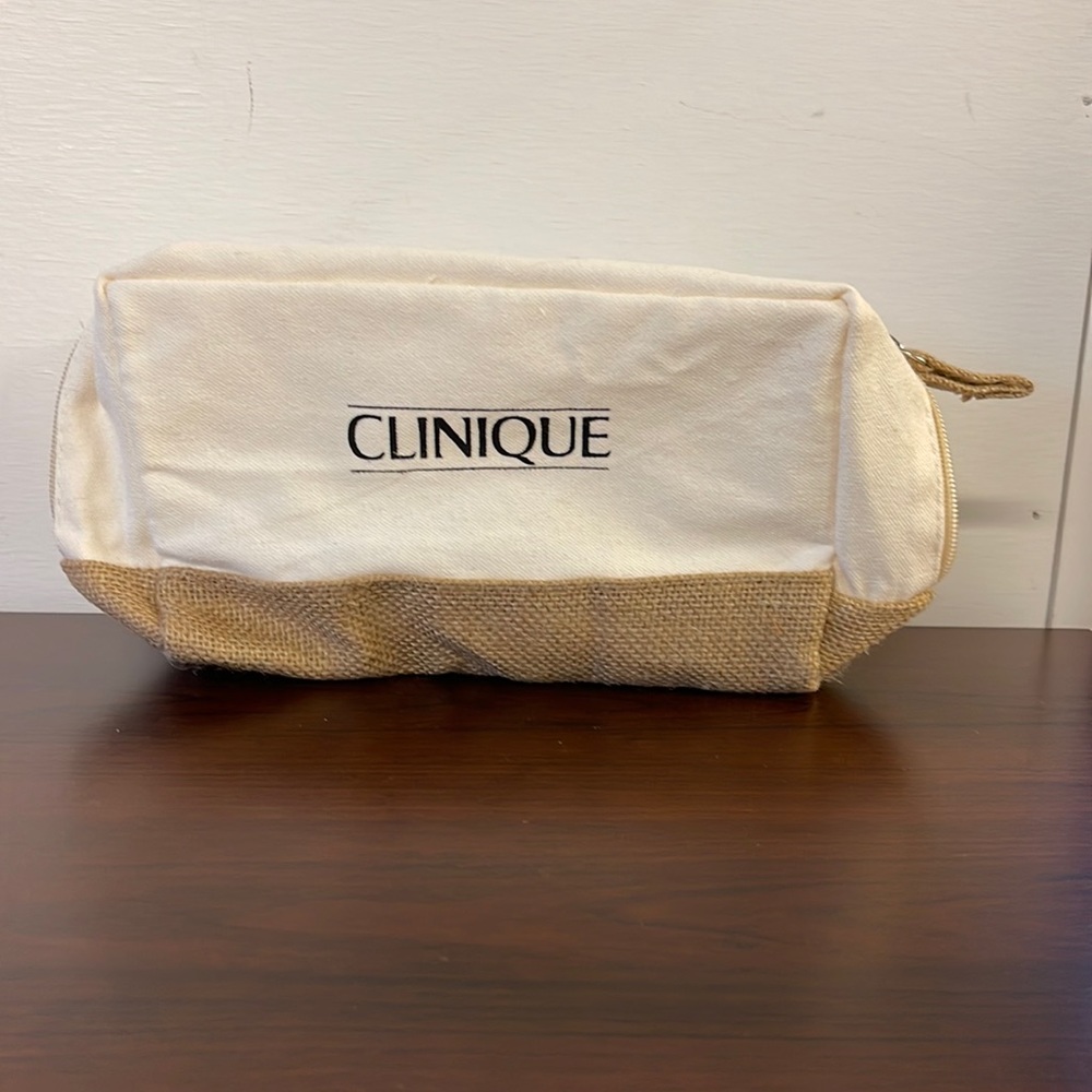 Clinique cloth cosmetic bag
